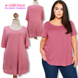 Ha6763-2 *แบรนด์นอก Evans* เสื้อยืดผ้าวิสคอส 100% สีชมพู เนื้อดีใส่สบายไม่ร้อน ทรงยาวคลุมสะโพกทรงสวยใช้ได้ตลอด รอบอก 60 ยืด 64 วงแขน 28 - 32 ชาย 68 - 78 ยาว 34 นิ้ว