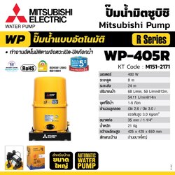 WP-405R ปั๊มน้ำอัตโนมัติ(ถังกลม)