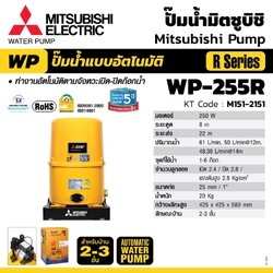 WP-255R ปั๊มน้ำอัตโนมัติ(ถังกลม)