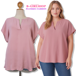 Ha6338 *แบรนด์นอก Bodyflirt* เสื้อผ้าซิลค์สีชมพูกะปิผ้าพริ้วสวย ทรงใส่สบาย มีความเงานิดๆในเนื้อผ้า เนื้อผ้าเย็น รอบอก 56 วงแขน 24 ชาย 60 ยาว 32 นิ้ว