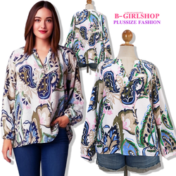 Ha6841 *แบรนด์นอก C&A* ไซส์ Eur48 (ไม่ใช่รอบอก) เสื้อสาวอวบผ้าวิสคอสผสมเนื้อดี ผ้าพริ้ว สวยเก๋ ผ้าพริ้วเบา ใส่สบาย รอบอก 56 วงแขน 29 ต้นแขน 25 ชาย 58 ยาว 28.5 นิ้ว