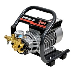 POLO เครื่องฉีดน้ำแรงดันสูง 1800 วัตต์ 2 โพล แรงดัน 120 บาร์ รุ่น SPARTAN12 อัตราการฉีด 492 ลิตร/ชม. สายยาว 8 ม. มอเตอร์เหนี่ยวนำ สำหรับงานหนัก (โปโล)