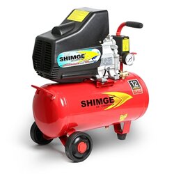 ปั๊มลมขับตรง ชิมเก้ (SHIMGE) รุ่น SGBM9024 (ปั๊มลมโรตารี่) กำลังมอเตอร์ 2 แรงม้า (1491 วัตต์) ขนาดถังลม 22 ลิตร แรงดัน 8 บาร์ ปริมาณลม 158 ลิตร/นาที