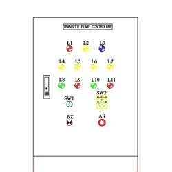 ตู้คอนโทรลปั๊มน้ำTRANSFER PUMP 2x0.75Kw/380V/50Hz OPERATION : TWO PUMP PARALLEL / ALTERNATE PRESSURE CONTROL TYPE