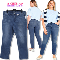 Ha6836 *แบรนด์นอก Old Navy* ไซส์ 22 กางเกงยีนส์ยืดสาวอวบรุ่น Wow Straight ทรงสวยผ้าใส่สบายยืดตามตัว งานดีค่ะ รอบเอว 44 ยืด 48 สะโพก 48 - 56 ต้นขา 31 - 35 ยาว 40 นิ้ว