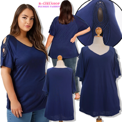 Ha6761 *แบรนด์นอก Avenue* ไซส์ 30/32 เสื้อยืดผ้าโพลีผสมวิสคอสยืด เนื้อเบาไม่ร้อน แต่งลูกไม้ตรงไหล่เจาะเพิ่มความเก๋ สีกรมท่า รอบอก 60 ยืด 66 วงแขน 32 - 36 ชาย 70 - 78 ยาว 34.5 นิ้ว