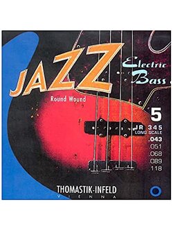 Thomastik Infeld JR345 Nickel Round wound 5 String Long Scale 43-118