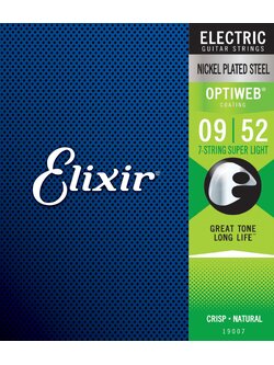 Elixir - สายกีตาร์ 7 สาย OPTIWEB Super Light 09-52
