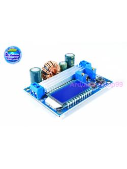 LCD Digital Display Buck-Boost Power Supply Module แปลงไฟจาก 5.5 - 30 Volt เป็น 0.5 - 30 Volt