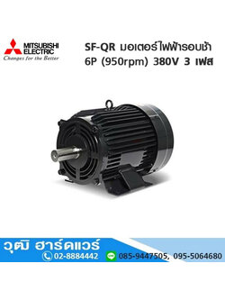 MITSUBISHI SF-QR มอเตอร์ไฟฟ้ารอบช้า 6P (950rpm) 380V 3 เฟส