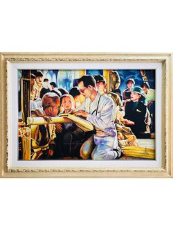 ผลงานศิลปะ "พระสถิตในดวงใจ ไทยนิรันดร์"