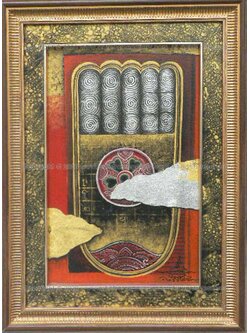 ผลงานศิลปะ "พุทธบาท"