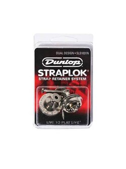 Dunlop SLS-1031N Straplock Dual Design System, Nickel - ตัวล็อกสายสะพาย