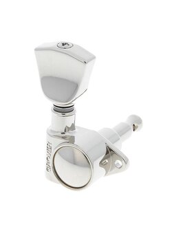 GROVER ROTOMATICS® 3+3 NICKEL KEY STONE BUTTON , 18:1 GEAR RATIO (102-18 SERIES) ของแท้ 100%