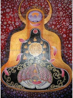 ผลงานศิลปะ "อิ่มเอมในความนิ่ง เบิกบานในความสงบ"