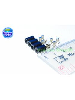 M3*9 column double-pass Black ( 1 ชุด 4 ตัว )+น๊อตหัวตัดแบบฝัง 8 ตัว