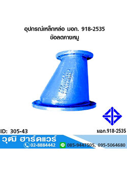 อุปกรณ์เหล็กหล่อ มอก. ข้อลดคางหมู