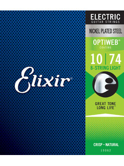 Elixir - สายกีตาร์ 8 สาย OPTIWEB 10- 74