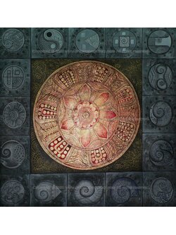 ผลงานศิลปะ "กงล้อวัฏจักร"