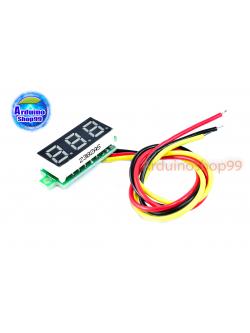 จอแสดงผล ค่าโวลต์ DC voltage meter head 0.28 inch LED DC 0V - 100V (สีแดง)