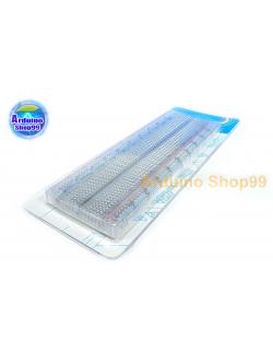 บอร์ดทดลองวงจรขนาด 830 ช่องแบบใส Protoboard Breadboard 830 holes