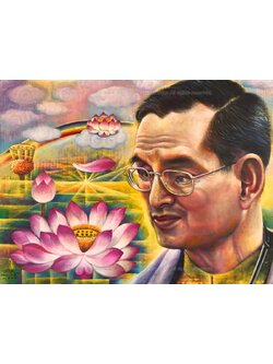 ผลงานศิลปะ "ในหลวงผู้ทรงธรรม2"