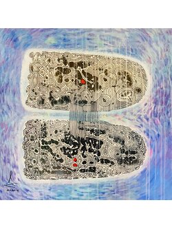 ผลงานศิลปะ "จารึกบนแผ่นดิน"