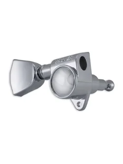 GROVER ROTOMATICS® 3+3 CHROME KEY STONE BUTTON , 18:1 GEAR RATIO (102-18 SERIES) ของแท้ 100%