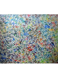 ผลงานศิลปะ "สีสันแห่งปลา"