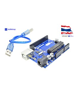 Uno R3 Atmega328P Atmega16U2 Development Board Compatible + สาย USB