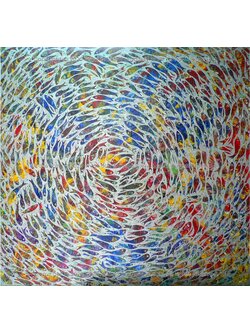 ผลงานศิลปะ "สีสันแห่งปลา