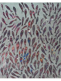 ผลงานศิลปะ "สีสันแห่งปลา"