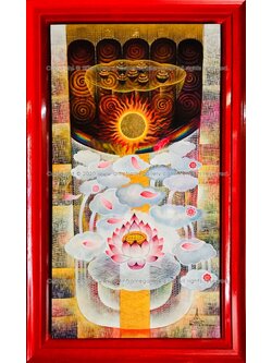 ผลงานศิลปะ "ธาตุ 4 พระพุทธบาท"