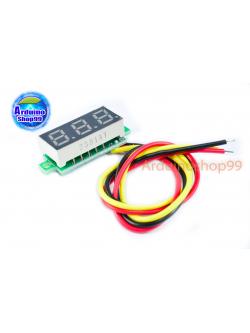 จอแสดงผล ค่าโวลต์ DC voltage meter head 0.28 inch LED DC 0V - 100V (สีเหลือง)