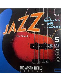 Thomastik Infeld JF345 Nickel Flatwound 5 String Long Scale 45-136