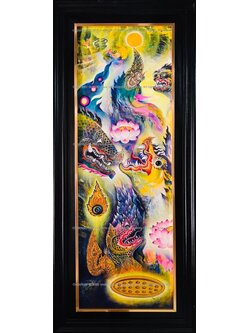 ผลงานศิลปะ "ลอยถาด2"