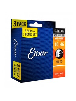 Elixir BONUS PACK 2 แถม 1 - Electric Nanoweb Light 10-46