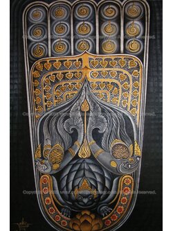 ผลงานศิลปะ "พุทธบาทธาตุน้ำ"