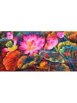 ภาพวาดตกแต่ง "บัว"