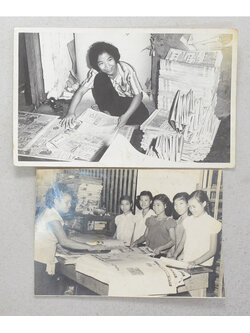 ภาพถ่ายขาว-ดำ เก่า (2 ใบ)