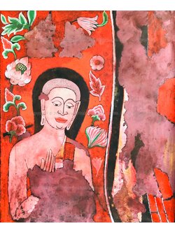 ผลงานศิลปะ "บันทึกร่องรอย"