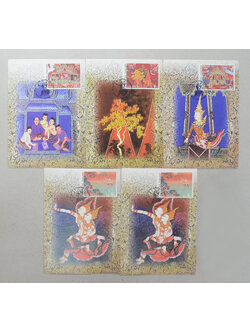 บัตรภาพตราไปรษณียากร (5 ใบ)