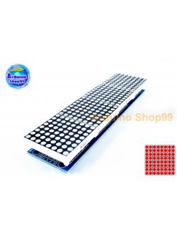 MAX7219 dot matrix module 4 in one display to send 5P line (H6A4) สีแดง (Red)