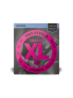 D'Addario PRO STEELS EPS 170-5 (45-130) Long Scale เบส 5 สาย