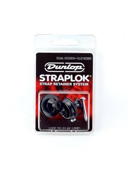 Dunlop SLS-1031N Straplock Dual Design System, BLACK - ตัวล็อกสายสะพาย