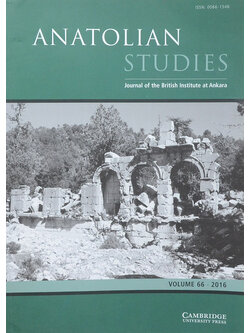 ANATOLIAN STUDIES Volume 66/2016