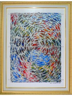 ผลงานศิลปะ "สีสันแห่ปลา"