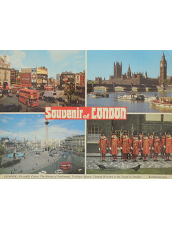 Soubenir of LONDON (โปสการ์ดขนาดใหญ่)
