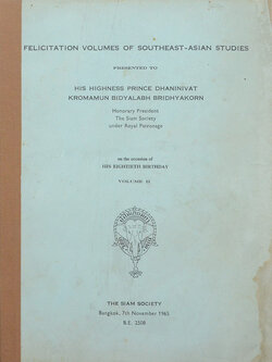 FELICITATION VOLUMES OF SOUTHEAST-ASIAN STUDIES VOLUME II