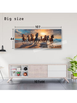 กรอบของขวัญ ของที่ระลึก ม้า8ตัว ม้ามงคล